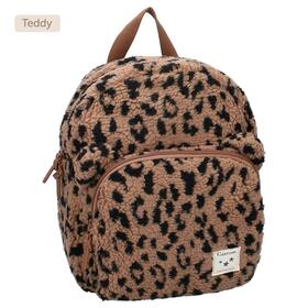 Image of Backpack Beary Excited - Teddy fabric - Brown
