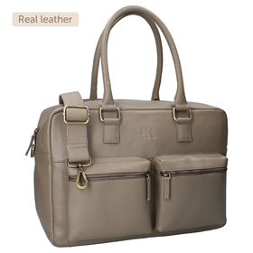 Image of Bolsa de pañales Vienna Lovely Leather - Taupe