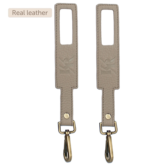 Product image 1 of Ganchos para cochecito Lovely Leather - Taupe