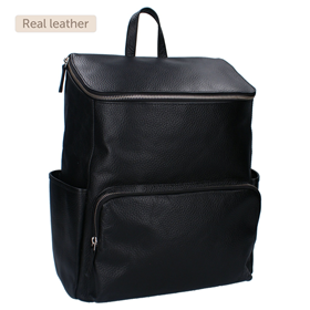 Image of Mochila para pañales Sienna Lovely Leather - Negro