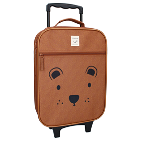 Afbeelding van Trolley koffer Beary Excited - Bruin