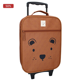 Afbeelding van Trolley koffer Beary Excited - Bruin